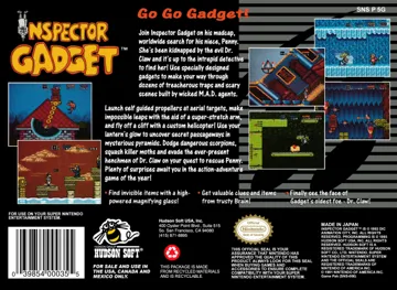 Inspector Gadget (USA) box cover back